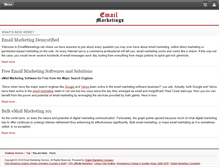 Tablet Screenshot of emailmarketings.net
